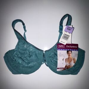 Bali Green Enchantress Underwire Stretch Lace Bra NEW Size 36DD #3770 NWT Teal